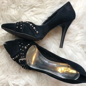 Black Pointed BCBG High Heels Size 10